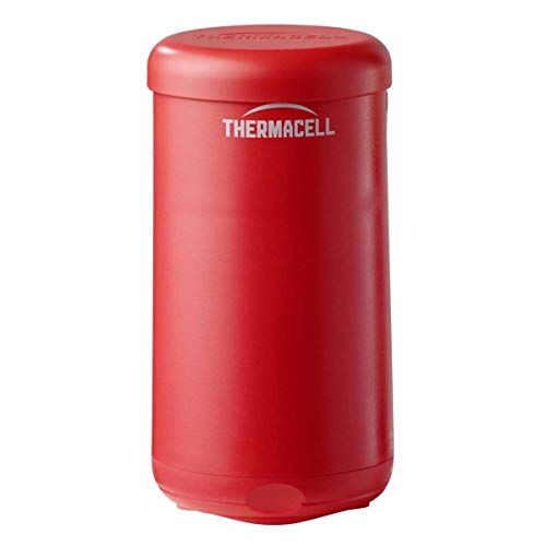 Thermacell Patio Shield Mosquito Repeller Glacial Blue Easy to Use Highly Effective Provides 12 Hours of DEET-Free Mosquito Repellent Scent-Free No Spray No Smoke & Cordless, Red