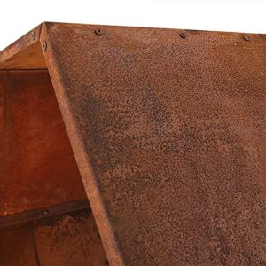 Sunnydaze Outdoor Hexagon Heavy-Duty Firewood Log Rack - Honeycomb Design - Cold-Rolled Steel Construction - 30-Inch