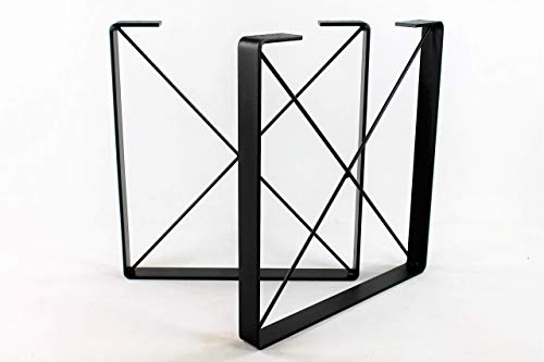 X Brace Powdercoated Steel Dining Table Legs-Choose Your Height and Width