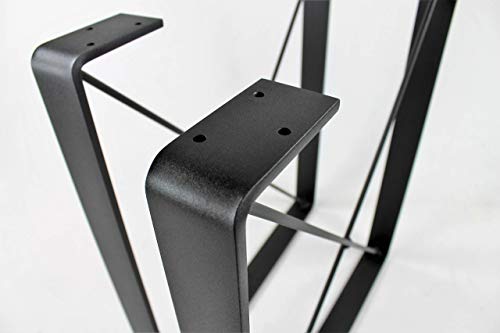 X Brace Powdercoated Steel Dining Table Legs-Choose Your Height and Width