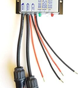 WindyNation Waterproof 10A 12V Solar Charge Controller w/LED Charging and Load Indicators