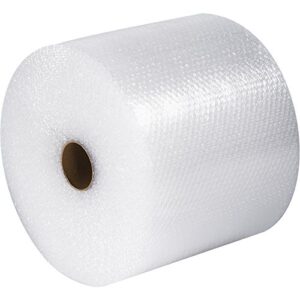 ship now supply snbwup31648 upsable air bubble rolls, 3/16" x 48" x 300', (1 roll), 48" width, 0.188" height, clear