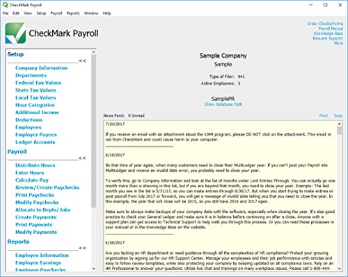 CheckMark Payroll Pro+ Software-2020 For Windows/PC