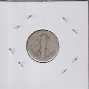 1917 S Winged Liberty Head or"Mercury" (1916-1945) Dime About Good