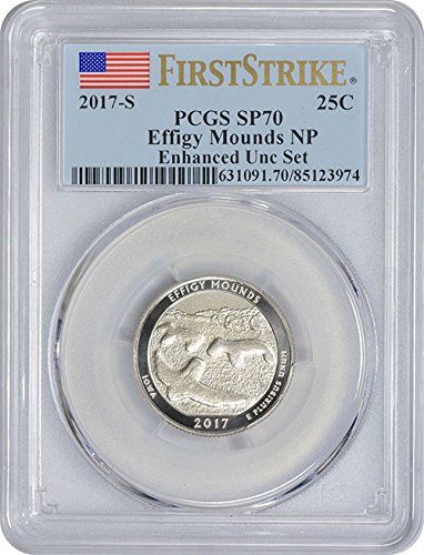 2017 S Enhanced Effigy Mounds, Iowa National Park NP Quarter SP 70 First Strike PCGS