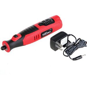 hyper tough aq85000g 8-volt lithium ion rotary tool with 40 accessories