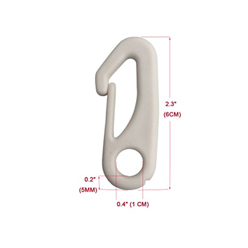 4 PCS Flag Pole Clip Snap Hooks Nylon Flagpole Attachment Hardware - to Attach Flag to Flagpole with Rope