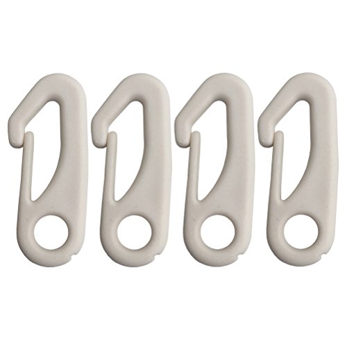 4 PCS Flag Pole Clip Snap Hooks Nylon Flagpole Attachment Hardware - to Attach Flag to Flagpole with Rope