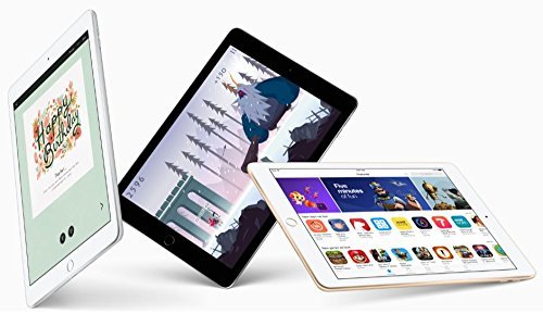 Apple iPad with WiFi, 32GB, Silver (2017 Model) (Renewed)