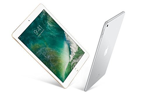 Apple iPad with WiFi, 32GB, Silver (2017 Model) (Renewed)