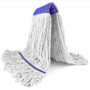 Loop End Commercial String Mop Head, String Cotton mop Heads, 6 Inch Headband, Mop Head Replacement for Home, Highly Absorbent,Industrial and Commercial Use