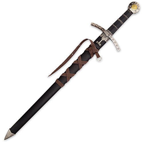 K Exclusive Middle Ages Medieval Crusader Short Broadsword (Jerusalem Rose)