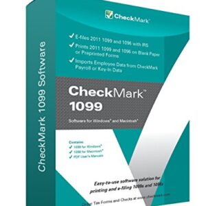 CheckMark 1099 E file Pro+ Software For MAC (2019 Tax Filing Season)