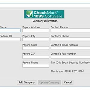 CheckMark 1099 E file Pro+ Software For MAC (2019 Tax Filing Season)