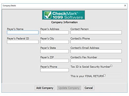 CheckMark 1099 E file Pro+ Software For MAC (2019 Tax Filing Season)