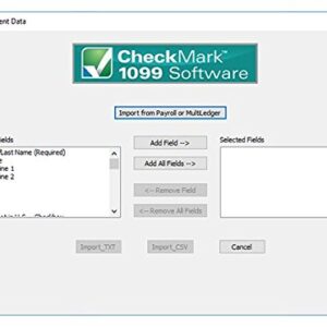 CheckMark 1099 E file Pro+ Software For MAC (2019 Tax Filing Season)