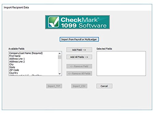 CheckMark 1099 E file Pro+ Software For MAC (2019 Tax Filing Season)