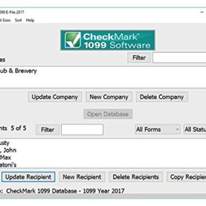 CheckMark 1099 E file Pro+ Software For MAC (2019 Tax Filing Season)