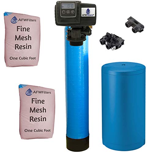 Fleck IRONPRO2 Pro 2 Combination Water Softener Iron Filter 5600SXT Digital metered Valve for Whole House (64,000 Grains, Blue)