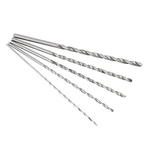 5pcs extra long high speed steel drill bit sets straight shank twist drill bit tool wood drill bit set diameter 2-5mm length 150mm~160mm/5.91~6.3in