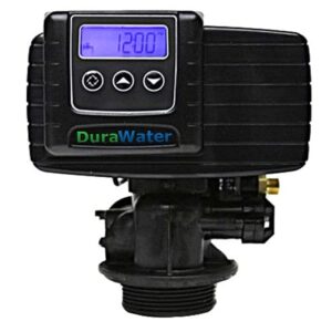 DURAWATER Iron Blaster Combination Water Softener Iron Filter Fleck 5600SXT Digital metered Valve for Whole House (80,000 Grains, Black)