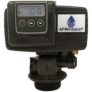 AFWFilters Fleck IRON Pro 2 AFW Filters Combination Water Softener Iron Filter 5600SXT Digital Metered Valve for Whole House (48,000 Grains, Black)