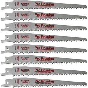 caliastro 6-inch wood cutting & pruning saw blades for reciprocating/sawzall saws - 8 pack