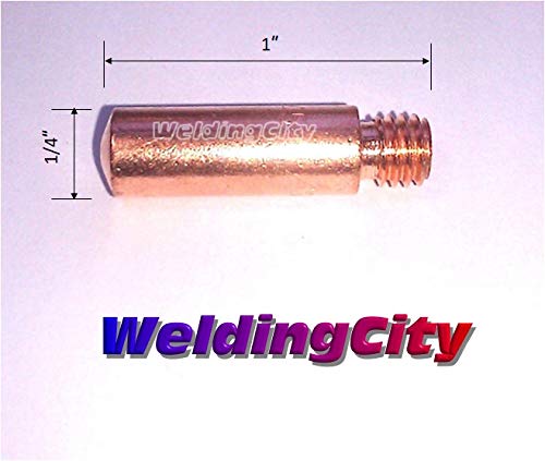 WeldingCity MIG Welding Gun Accessory Kit .030" (Contact Tip-Gas Nozzle-Gas Diffuser) for Lincoln Magnum 100L and Tweco Mini/#1 Up to 200A