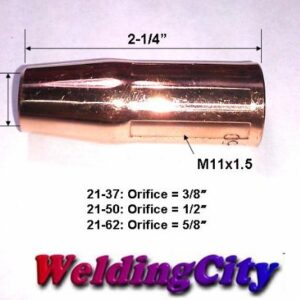 WeldingCity MIG Welding Gun Accessory Kit .030" (Contact Tip-Gas Nozzle-Gas Diffuser) for Lincoln Magnum 100L and Tweco Mini/#1 Up to 200A