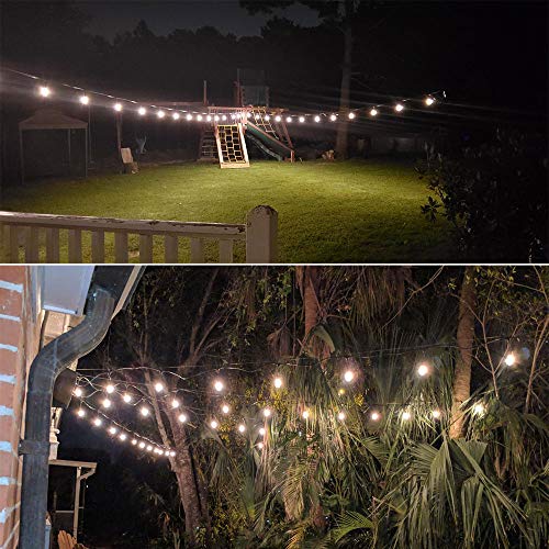 YQL Outdoor String Lights Hanging Kit,Globe String Lights Suspension Kit,164ft Black Vinyl-Coated 304 Stainless Steel Cable,String Light Guide Wire,Hook & Eye Turnbuckle Wire Rope Tension