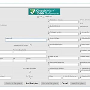 CheckMark 1099 Print Pro+ Software For MAC (2019 Tax Filing Season)