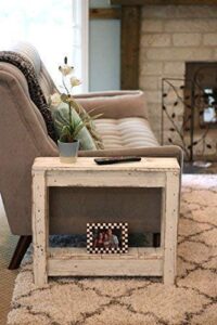 white accent table