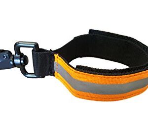 LINE2design Firefighter Glove Strap Heavy Duty with Orange Reflective Trim - Enhance Turnout Gear Bags Safety