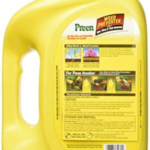 Preen 2464189 Weed Preventer Plus Ant, Flea, & Tick Control - 4.25 lb. - Covers 1,000 sq. ft.