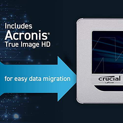 Crucial MX500 250GB 3D NAND SATA 2.5 Inch Internal SSD, up to 560MB/s - CT250MX500SSD1(Z)