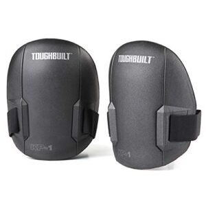 toughbuilt - ultra light knee pads with non-marring outer shell - knee pad essentials, comfortable, resistant and durable - (tb-kp-1)