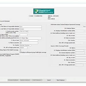 CheckMark 1095 Print Pro+ Software For MAC (2019 Tax Filing Season)