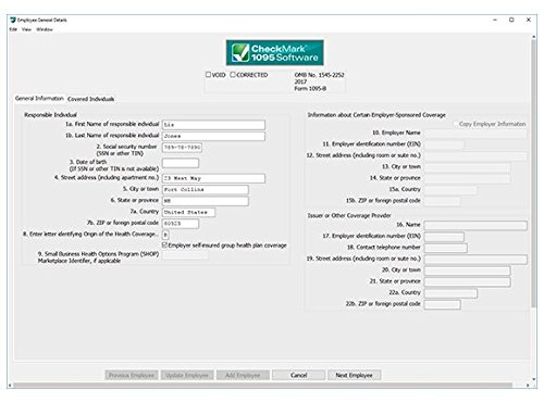 CheckMark 1095 Print Pro+ Software For MAC (2019 Tax Filing Season)