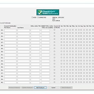 CheckMark 1095 Print Pro+ Software For Windows/PC (2019 Tax Filing Season)