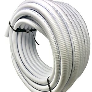 Sealproof 2" Dia Flexible PVC Pipe, Pool and Spa Hose, Schedule 40 Tubing, Made in USA, 2-Inch, 25 FT, White