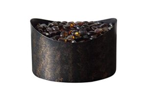 bond manufacturing 50856n table fire bowl, bronze