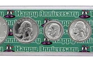 1972 - Anniversary Year Coins Set in Happy Anniversary Holder Collection Seller Uncirculated