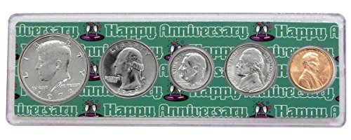 1972 - Anniversary Year Coins Set in Happy Anniversary Holder Collection Seller Uncirculated