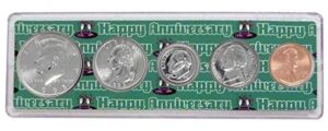 1995 - anniversary year coins set in happy anniversary holder collection seller uncirculated