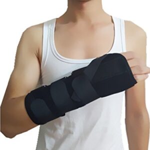 Rousu Medi Forearm and Wrist Support Splint Brace Forearm Immobilizer Brace (Left hand)