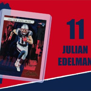 Julian Edelman Football Cards Assorted (5) Bundle - New England Patriots Trading Cards