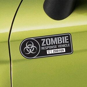 Zombie Response Vehicle Sticker Set Vinyl Decal Gun Metal Car Truck SUV Decal Badge Halloween