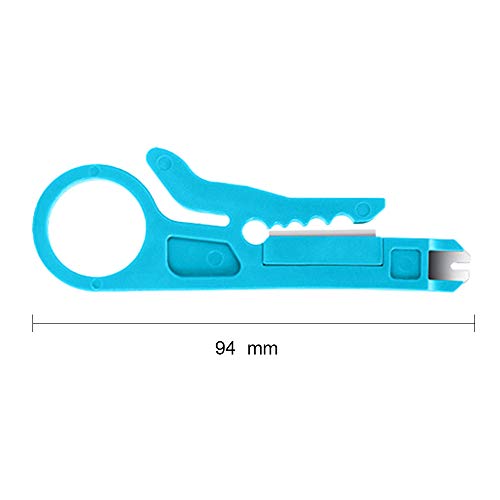 Mini Wire Stripper, 6 Pcs Network Wire Stripper Punch Down Cutter for Network Wire Cable, RJ45/Cat5/CAT-6 Data Cable, Telephone Cable and Computer UTP Cable