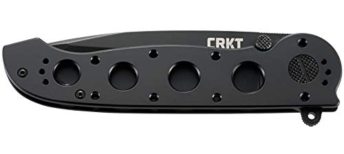 CRKT M16-04KS Folding Pocket Knife: Sandvik Steel Blade with Stainless Steel Handle, Carson Flipper Opening, and Frame Lock