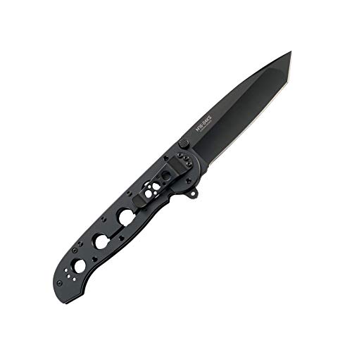 CRKT M16-04KS Folding Pocket Knife: Sandvik Steel Blade with Stainless Steel Handle, Carson Flipper Opening, and Frame Lock